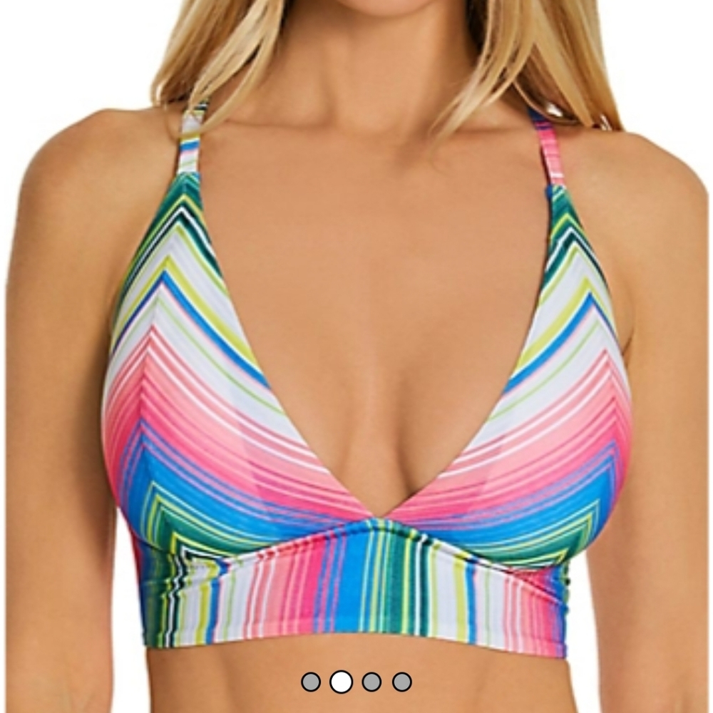 BECCA SANTA CATARINA SKYLAR Halter Triangle bikini top
